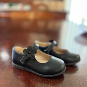 Toddler Black Child Place Dress Shoes 🌸 Flower Srtap